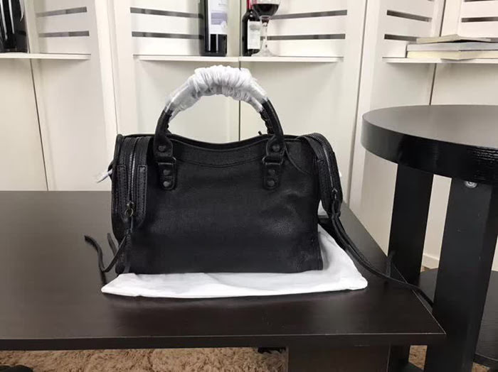 BALENCIAG巴黎世家 原單品質 經典機車 山羊皮黑釘款 手提肩背斜挎包  BL1411